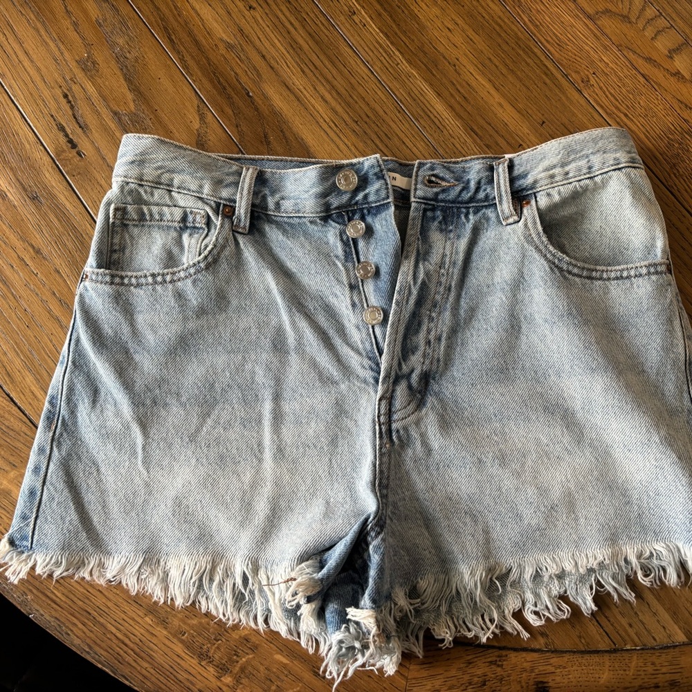 Pacsun size 29 vintage high rise frayed hem women's denium shorts